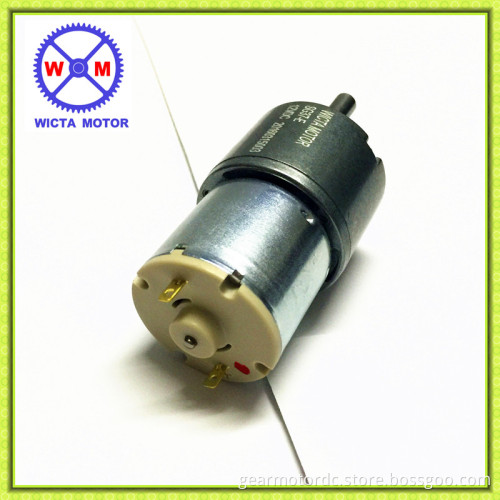 Powerful OD 37mm diam 1000rpm long lifetime 12 Volt dc motors with gearbox